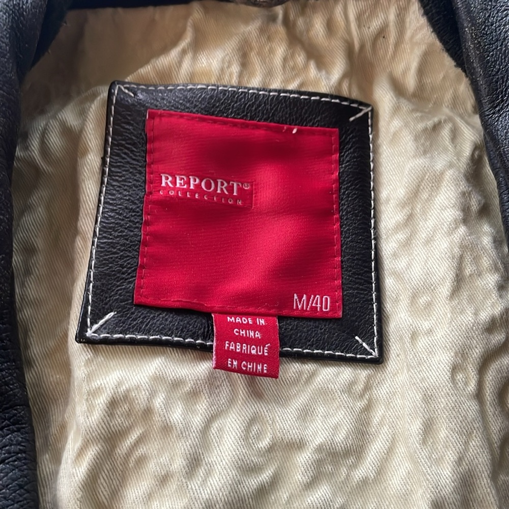 🎉HOST PICK🎉 Vintage Report Collection Racer Motorcycle Distressed Leather Jacket - Picture 6 of 14